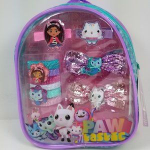 Gabby's Doll house pawtastic mini back pack with hair accesories